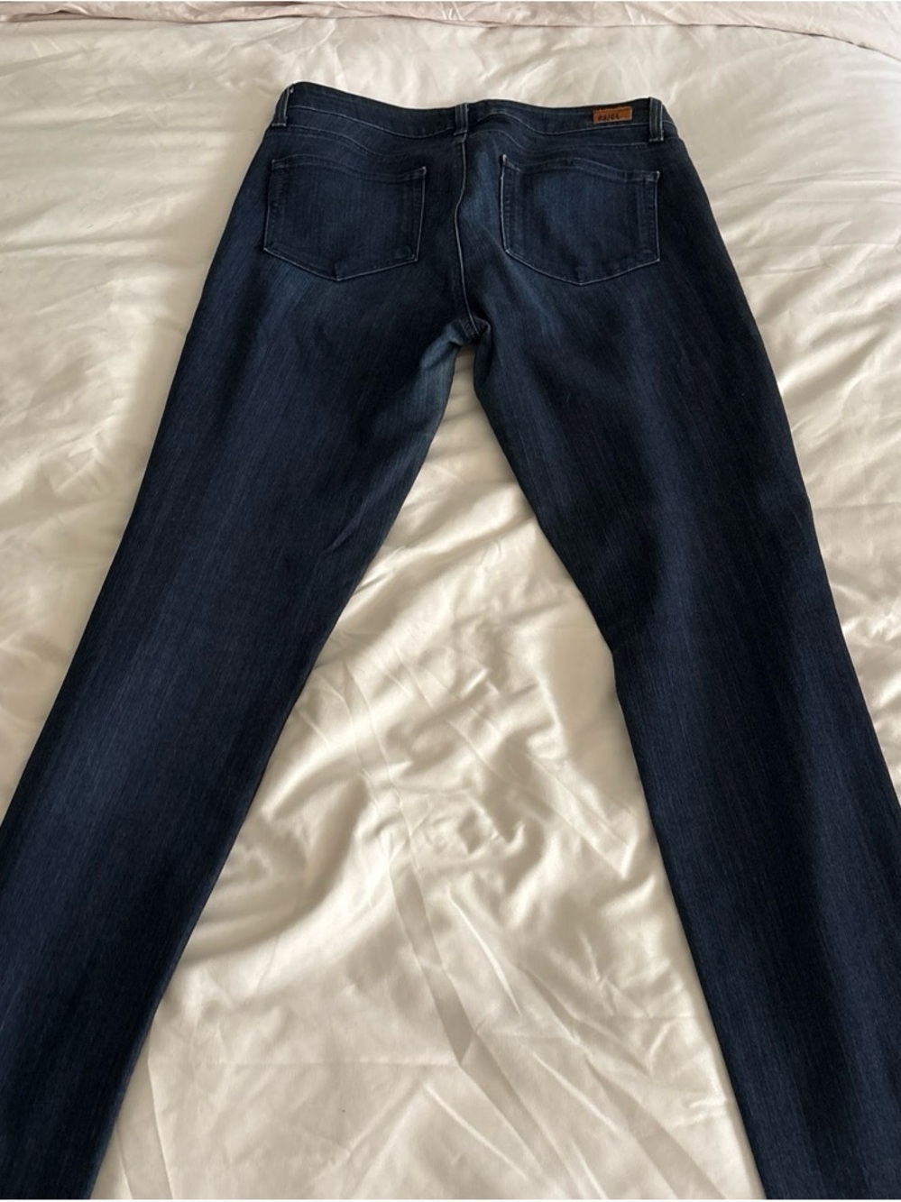PAIGE Men’s Dark Indigo Slim Straight Jeans